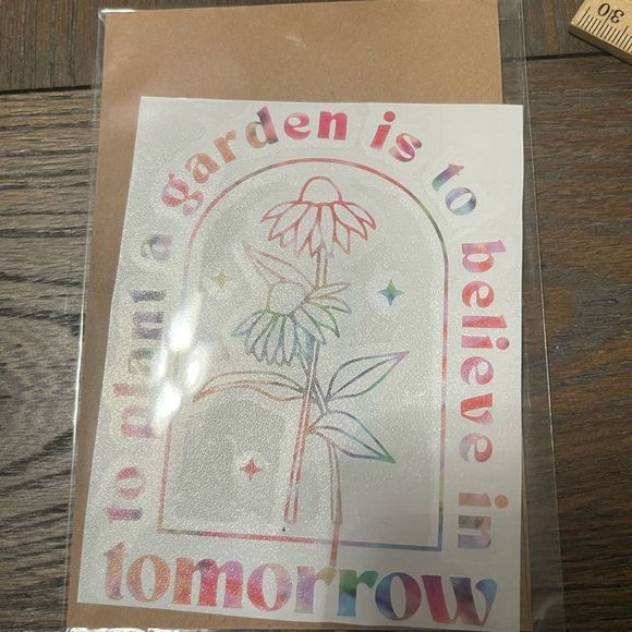 4 Tie Dye Floral Vinyl Decals - Picture 9 of 12